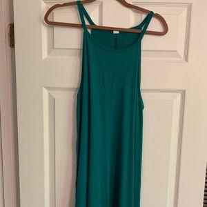 Green swing dress